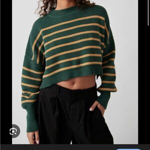 Free People Easy Street Cropped Sweater size small